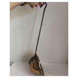 ANTIQUE COPPER LADLE W/ STEEL HANDLE 19" LONG