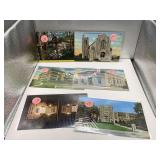 2 VINTAGE INDIANA POSTCARDS & 3 VINTAGE PENNSYLVANIA POSTCARDS