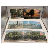 6 VINTAGE POSTCARDS FROM BRUNSWICK, GA