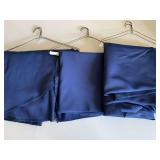 THREE 108" ROUND NAVY TABLECLOTHS