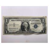 1957B BLUE SEAL $1 SILVER CERTIFICATE
