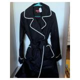 MERONA LADIES MEDIUM BLACK RAINCOAT