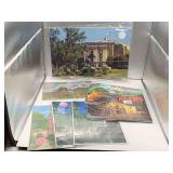 5 VINTAGE TEXAS POSTCARDS, VINTAGE SAN ANTONIO SOUVENIR FOLDER & VINTAGE ALAMO SOUVENIR FOLDER