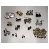 14 PAIR PIERCED EARRINGS