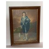 VINTAGE FRAMED REPRODUCTION PRINT OF THOMAS GAINSBOROUGH