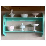 2 TIER PAINTED WALL SHELF 28 1/2