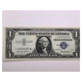 1957 STAR BLUE SEAL $1 SILVER CERTIFICATE (CRISP & IN GREAT CONDITION)