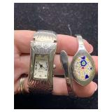 FUSION ATOMIC LADIES WATCH & TRENDZ LADIES SILVERTONE BANGLE WATCH