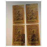 FOUR 2006 1/4 FLORIDA GOLDBACK NOTE 1/4000TH OF TROY OZ OF PURE 24KT FINE GOLD .9999 FEATURES PAX THE ROMAN VIRTUE OF PEACE UNDERWATER AT MOLASSES REEF