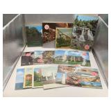 13 VINTAGE POSTCARDS