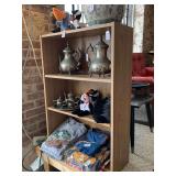 3 TIER WOOD LOOK SHELF 24" WIDE X 36" TALL X 9 1/2" DEEP (DOES NOT INCLUDE CONTENTS IN/TOP)***SPECIAL PICKUP INSTRUCTIONS