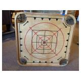 VINTAGE CARROM WOOD REVERSIBLE GAME BOARD 26 1/2" SQUARE