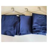 THREE 108" ROUND NAVY TABLECLOTHS