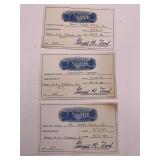 THREE 1974 WHITE HOUSE PASSES BY GERALD R FORD