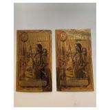 TWO 2006 1/2 IDAHO GOLDBACK NOTE 1/2000TH OF TROY OZ OF PURE 24KT FINE GOLD .999 FEATURES SACAGAWEA AS PIETAS CARRYING INFANT SON AND HONORING THE LEWIS & CLARK EXPEDITION ALONG THE LOLO TRAIL