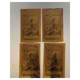 FOUR 2006 1/4 FLORIDA GOLDBACK NOTE 1/4000TH OF TROY OZ OF PURE 24KT FINE GOLD .9999 FEATURES PAX THE ROMAN VIRTUE OF PEACE UNDERWATER AT MOLASSES REEF