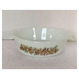 VINTAGE ANCHOR HOCKING FIRE KING "HARVEST" ROUND VEGETABLE/CASSEROLE DISH 1 QT