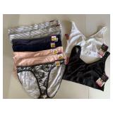 7 NEW W/ TAG 2XL HIPSTER PANTIES & 2 NEW W/ TAG 2XL BRAS