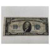 1934 $10 BLUE SEAL SILVER CERTIFICATE