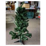 PRE LIT MULTI-COLOR ARTIFICIAL TABLETOP CHRISTMAS TREE 45" TALL