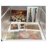 8 VINTAGE CALIFORNIA POSTCARDS & VINTAGE LOS ANGELES SOUVENIR FOLDER