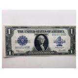 RARE LARGE SIZE 1923 $1 BLUE SEAL SILVER CERTIFICATE (GREAT CONDITION)