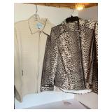 LADIES JENNIFER MOORE CREAM QUILTED JACKET SIZE MED & LADIES CHICO