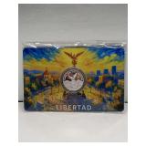 2026 MEXICO LIBERTAD TRIBUTE PROOF ART MEDAL 3 GRAMS .999 FINE SILVER FEATURES A WINGED VICTORY/ANGEL MOTIF W/ COA