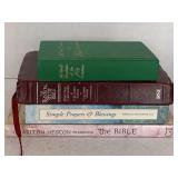 CHARLTON HESTON PRESENTS THE BIBLE, SIMPLE PRAYERS & BLESSINGS, THE RAINBOW STUDY BIBLE & THE NEW WORLD TRANSLATION OF THE HOLY SCRIPTURE