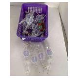 11 ACRYLIC/CRYSTAL BEADED SUNCATCHER ORNAMENTS & MORE (CONTAINER NOT INCLUDED)