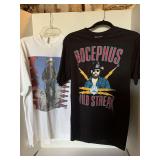 VINTAGE BOCEPHUS WILD STREAK LARGE T-SHIRT & VINTAGE TRACY BYRD MEDIUM T-SHIRT