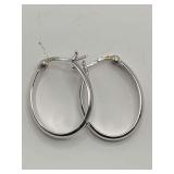 STERLING SILVER 925 SMALL HOOP EARRINGS (WEIGHS APPROX 3.11 GRAMS)