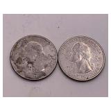 2020P US VIRGIN ISLANDS SALT RIVER BAY WASHINGTON QUARTER & 2015D NORTH CAROLINA BLUE RIDGE PARKWAY WASHINGTON QUARTER