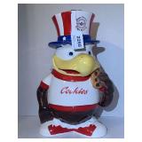 VINTAGE SNEAGLE EAGLE/UNCLE SAM COOKIE JAR 13" TALL X 8" WIDE