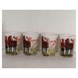 4 VINTAGE SOUVENIR OF CANADA SHOT GLASSES