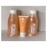 2 PERLIER PINK GRAPEFRUIT BATH GEL 8.4 FL OZ & 2 OZ C-CREAM HAND MOISTURIZER