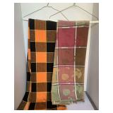 2 VINTAGE FALL TABLECLOTHS
