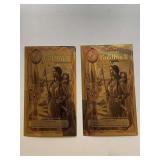 TWO 2006 1/2 IDAHO GOLDBACK NOTE 1/2000TH OF TROY OZ OF PURE 24KT FINE GOLD .999 FEATURES SACAGAWEA AS PIETAS CARRYING INFANT SON AND HONORING THE LEWIS & CLARK EXPEDITION ALONG THE LOLO TRAIL