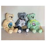 2000 HOLY BEAR "GOD BLESS OUR CHURCH", 2000 HOLY BEAR "GOD BLESS GRANDPA" & 2001 HOLY BEAR "HEARTH"