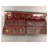 6 BOXES OF NEW BRASS CHRISTMAS ORNAMENTS