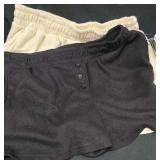 New With Tags; 2 Pair of Cotton Shorts With Stretch Waistband . Size Large.