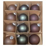 3 Boxes of Glass Christmas Ornaments including Vintage Krebs.