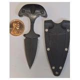Compact Push Dagger, or a T-handle Knife or Neck Knife,  with a Fitted Kydex sheath.
