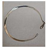 .925 Sterling Silver Herringbone Bracelet 7.25" 3.0g