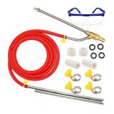 Pressure Washer Sandblasting Kit, 5000 PSI Wet Sandblaster Attachment, Power Washer Sandblasting with Replacement Ceramics Nozzle, 1/4 Inch Quick Disconnect Sandblasting Kit (Stock Photo)