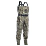 Foxelli Chest Waders – Waterproof 2-ply Nylon/PVC Camo Hunting Fishing Waders for Men and Women with Boots Size 8 (Stock Photos)