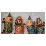4 Very Vintage - Mid Century Paper Christmas Ornaments - Made in Japan. Please Come to Inspection to See These Gems.