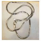 18" -  .950 Fine Italian Silver Box Chain. 11.9g