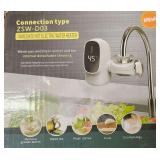 Electric Hot Water Heater Faucet 3000W Hot Cold Mixer Tap 360 Degree Rotation Fast Heating Tap Digital Kitchen Bathroom Supplies