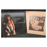 Vintage Linda Ronstadt and Carly Simon LPs.